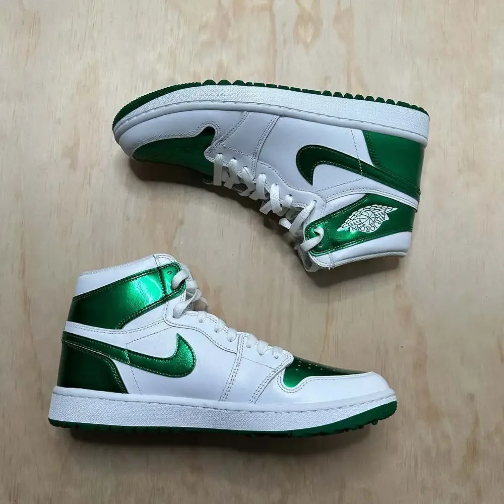 Air Jordan 1 High Golf 'Metallic Green' Shoes - DQ0660-130